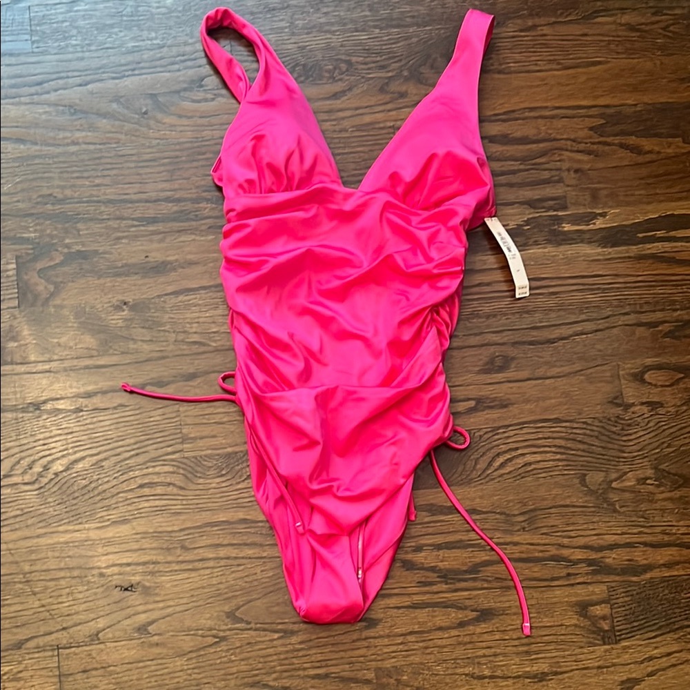 Victoria's Secret Pink Ruched One Piece Swimsuit
